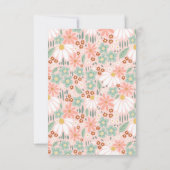 Cute Wildflower Daisy Meisjes Dank Je Wel Verjaard Bedankkaart (Achterkant)