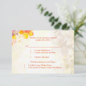 Cute Wildflower Garden Wedding Meal Choice RSVP (Staand voorkant)