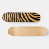 Cute Wildlife Bengal Tiger Animal Print Patroon Persoonlijk Skateboard (Horizontaal)