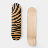 Cute Wildlife Bengal Tiger Animal Print Patroon Persoonlijk Skateboard (Voorkant)