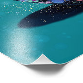 Cute Wildlife Of Spring Guardian: Bunny in Bloom Foto Afdruk (Hoek)