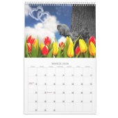 Cute Wildlife Squirrel Lovers 12 maanden Kalender (Mar 2026)
