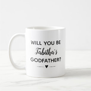 Cute Will you be Godfather Voorstel Koffiemok