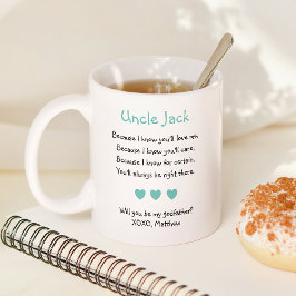 Cute Will you be My Godfather Poem Photo Koffiemok