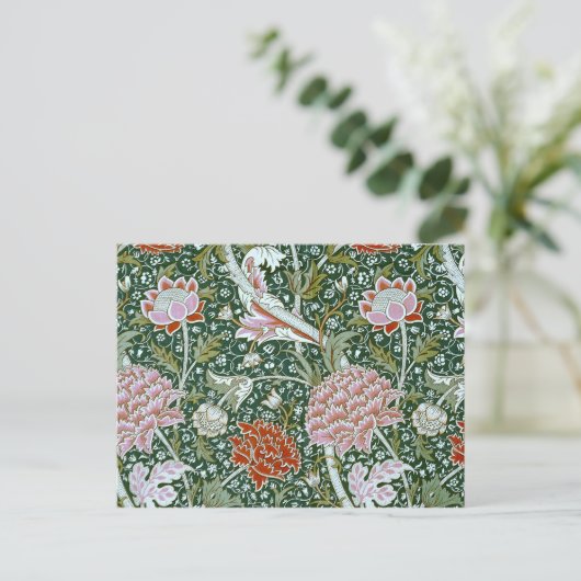 Cute  William Morris Pattern Briefkaart (Staand voorkant)