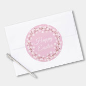 Cute Willow Happy Paasroze Ronde Sticker