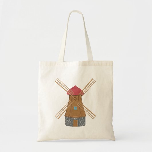 Cute Windmill Canvas tas (Voorkant)