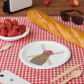 Cute Windmill Papieren Bordje