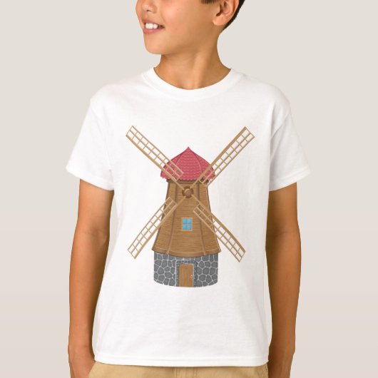 Cute Windmill T-Shirt (Voorkant)