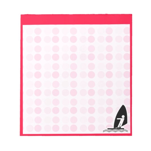 Cute Windsurfing Notitieblok (Voorkant)