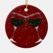 Cute Wine Country Xmas Ornament (Voorkant)