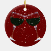 Cute Wine Country Xmas Ornament (Achterkant)