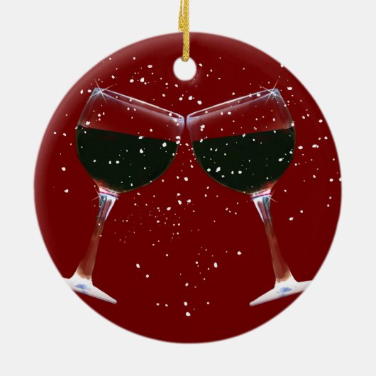 Cute Wine Country Xmas Ornament (Achterkant)