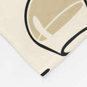 Cute Wine Glass Patroon Fleece Deken (Hoek)