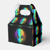 Cute Winking Alien Head Thunder_Cove Bedankdoosjes (Achterkant)