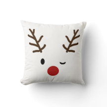 Cute Winking Rudolf Reindeer Kerstdecorative