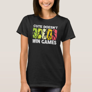  Cute wint geen Spelen Tennis Player Sport T-shirt