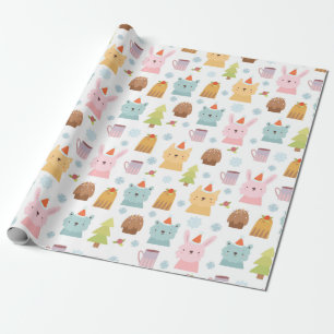 Cute Winter Animals Cadeaupapier