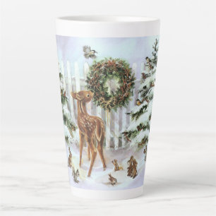 Cute Winter Animals Latte Mok