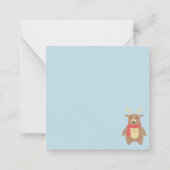 Cute Winter Animals Notitiekaartje (Achterkant)