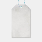 Cute Winter Animals Woodland ONEderland Birthday Cadeaulabel (Achterkant)