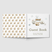 Cute Winter Arctic Cow Baby Shower  Gastenboek (Volledig)