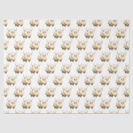 Cute Winter Arctic Cow Tissuepapier