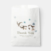 Cute Winter Arctic Whale Birthday Party Bedankzakje (Voorkant)