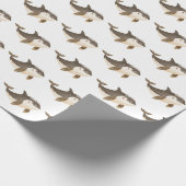 Cute Winter Arctic Whale Cadeaupapier (Hoek)