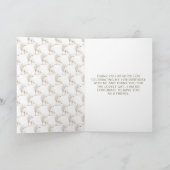 Cute Winter Arctic Wolf Birthday Party Bedankkaart (Binnen)