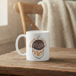 Cute winter - Autumn mug - Acorn mug Koffiemok