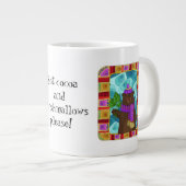 Cute Winter Beart. Voeg je eigen tekst toe! Grote Koffiekop (Voorkant rechts)