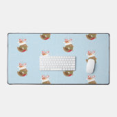 Cute Winter Bird Holiday Design Kerstmis Bureaumat (Keyboard & Muis)
