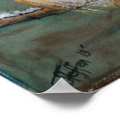 Cute Winter Black Capped Chickadee | POSTER (Hoek)