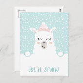 Cute Winter Briefkaart (Voorkant / Achterkant)