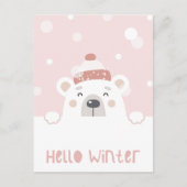 Cute Winter Briefkaart (Voorkant)