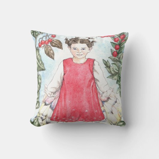 Cute Winter Fairy Cushion Kussen (Voorkant)