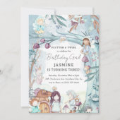 Cute Winter Fairy kerstGirl Birthday Kaart (Voorkant)