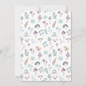 Cute Winter Fairy kerstGirl Birthday Kaart (Achterkant)