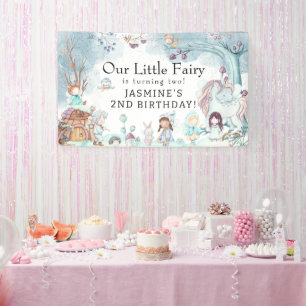 Cute Winter Fairy KerstGirls Birthday Spandoek