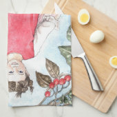 Cute Winter Fairy Kitchen Towel Theedoek (Quarter Fold)