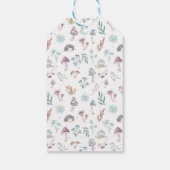 Cute Winter Forest Fairy Birthday Dank je wel Cadeaulabel (Achterkant)
