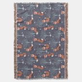 Cute Winter Fox Deken (Voorkant Verticaal)