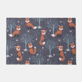 Cute Winter Fox Deurmat (Voorkant)