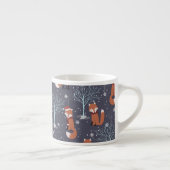 Cute Winter Fox Espresso Kop (Rechts)
