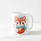 Cute Winter Fox Koffiemok (Voorkant rechts)