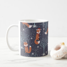 Cute Winter Fox Koffiemok