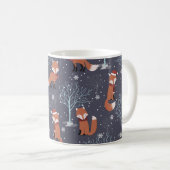 Cute Winter Fox Koffiemok (Voorkant rechts)