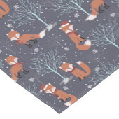 Cute Winter Fox Korte Tafelloper (Hoek)