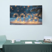 cute winter fox new year 2026 party banner (Beurs)